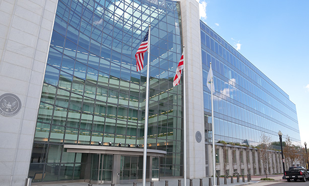 An outside photo of a government office building