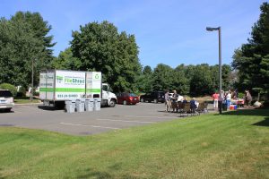 FileShred shredding truck with shred contianers